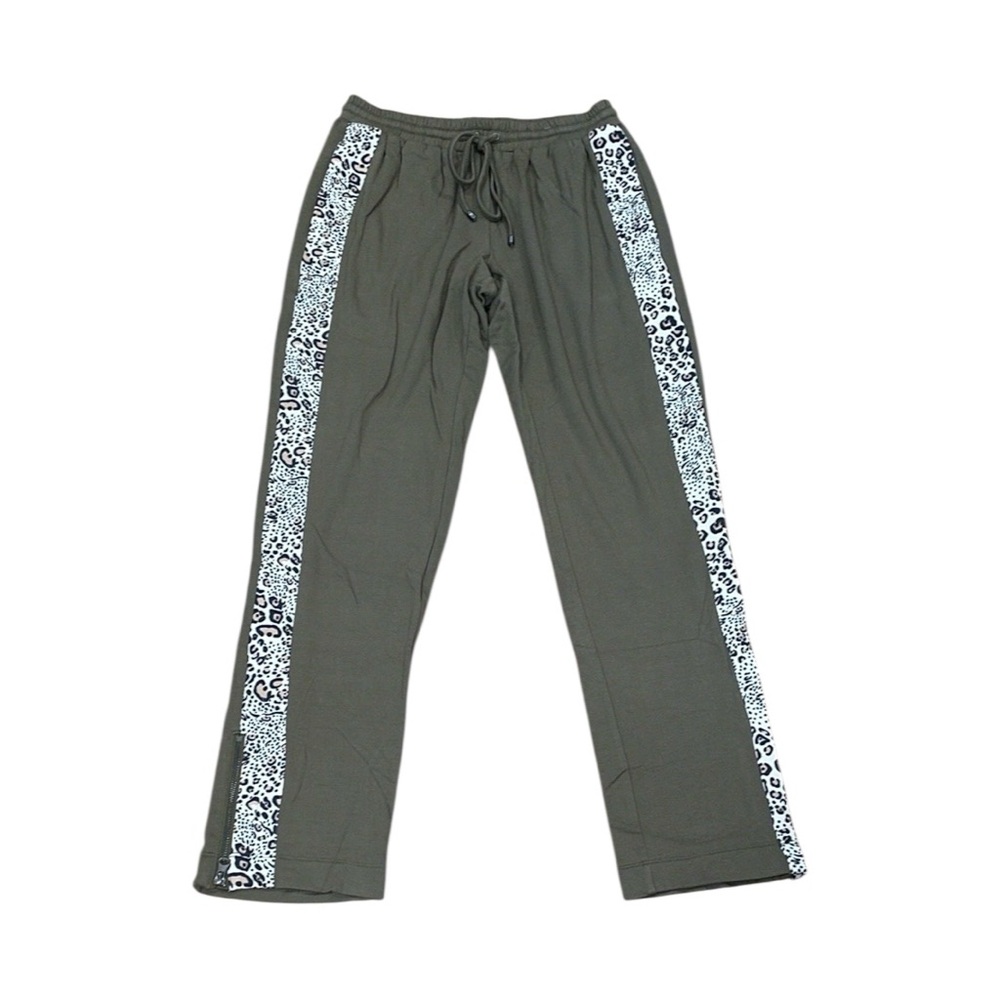 NWT hale bob green animal print sweatpants